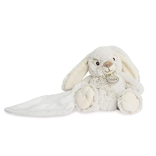 Baby Nat BN0221 - Peluche de Conejo con pañuelo de Peluche (15 cm), Color Gris