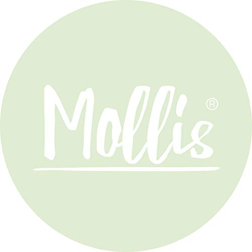 Mollis Molli Toys - Conejo de peluche, 18 cm, desarrollado en Suecia, color negro