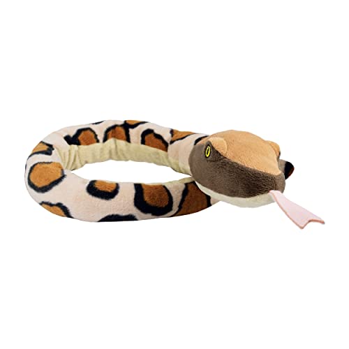 EcoBuddiez Sssnakes - Pitón de Birmania de Deluxebase. Peluche de Serpiente Pequeño Elaborado con Botellas de Plástico Recicladas. Este Peluche de Serpiente ecológico niños y niñas