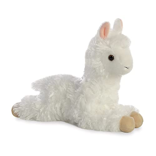 Aurora, 31767, Mini Flopsies Alpaca, 20 cm, Peluche, Blanco