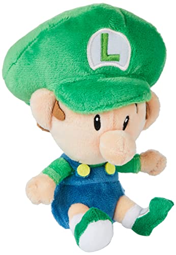 Global Holdings Peluche de Little Buddy, Luigi bebé de la Saga Super Mario (12 cm)