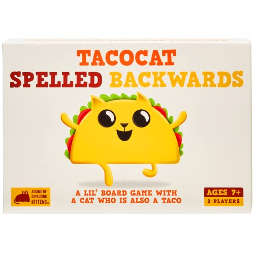Exploding Kittens Tacocat Spelled Backwards by Exploding Kittens - Card Games for Adults Teens & Kids - Fun Family Games
