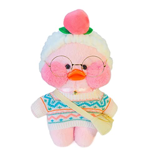 1 Juguete Peluche Pato Rosa - Kawaii Duck Hugglable Plush Figure Toys, Soft Duck Plushies Toy, DIY Hat Y Costume Duck Dolls Pillow para Niñas Niños Regalos Cumpleaños Navidad