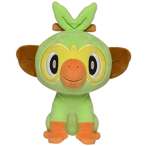 BANDAI - Pokémon - Peluche Ouistempo (Grookey) - Peluche de 20 cm Suave - JW98056