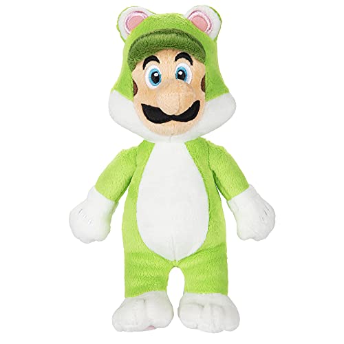 Super Mario Nintendo Plüsch Cat Luigi, ca. 18 cm