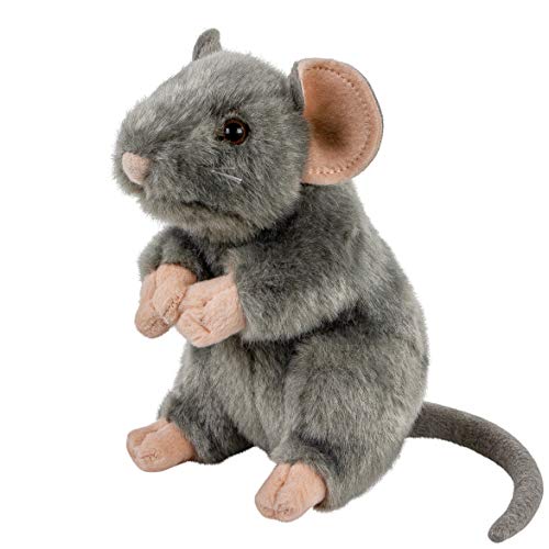 Teddys Rothenburg Peluche de ratón/rata de pie, color gris, 17 cm