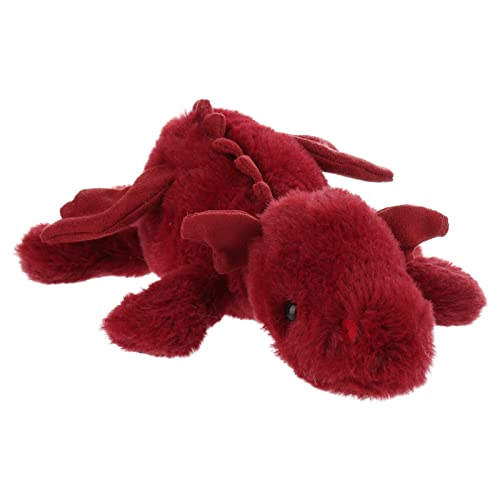 Apricot Lamb – Peluche de dragón tumbado de 35 cm – Dragón de peluche suave y lavable regalo para niños, bebé, niña, niño (color: escarlata)