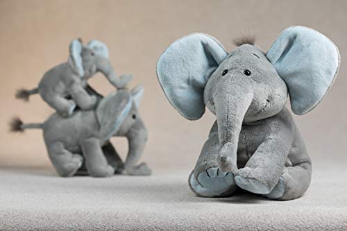 Schaffer Knuddel mich!-Peluche Elefante BabySugar Blue, Color Gris/Azul, Größe L 30 cm (Rudolf Schaffer Collection 5183)