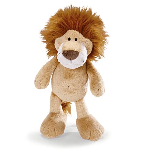 NICI Peluche 48390 de 25 cm para niñas, niños y bebés, peluche de león esponjoso para jugar, coleccionar y abrazar, acogedor peluche, color beige