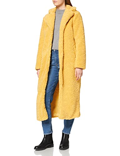 NA-KD Oversized Teddy Coat Abrigo de Peluche de Gran tamaño, Amarillo, 38 para Mujer