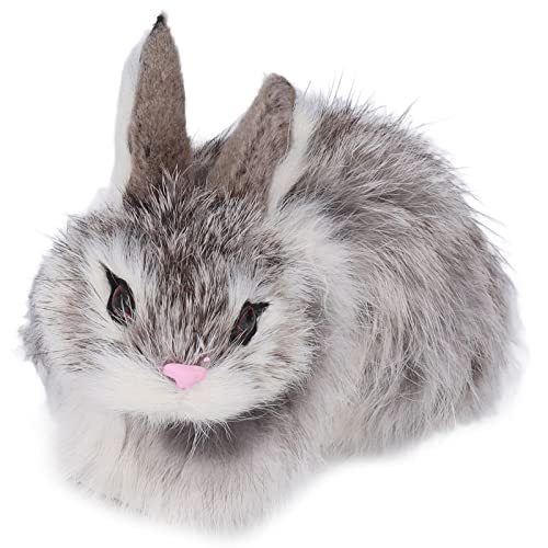 BuyWeek Conejo de Peluche, Conejito de Peluche Realista Conejo de Alta Simulación Conejo de Peluche Animal Suave y Cómodo Regalo para Niños y Niñas