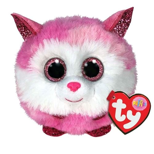 Ty UK Ltd- Princess Pink Husky Puffies Peluche, Multicolor (42522)